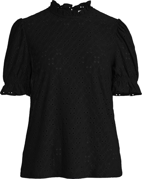VILA VIKAWA S/S FLOUNCE TOP - NOOS - Camicetta - winsome orchid/viola