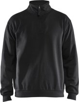 Blaklader Sweatshirt met halve rits 3587-1169 - Zwart - 4XL