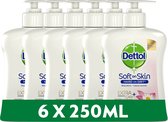 Dettol Handzeep - Antibacterieel - Extra Care Gevoelige en Normale Huid Lotus & Kamille - 6 x 250ml Voordeelverpakking