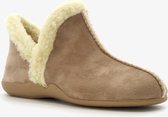 Hush Puppies hoge gevoerde dames pantoffels - Beige - Maat 38 - Sloffen