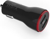 Anker USB-A Oplader Auto Snellader 24W (Quick Charge 3.0 poorten) - Autolader Sigarettenaansteker - Voor iPhone 8/10/11/12/13 - Samsung - Android Zwart - A2310G11 GMT