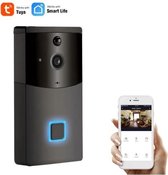 DrPhone SMARTCAM2 - Video Deurbel WIFI 1080P Draadloze Intercom Smartphone TUYA / SmartLife  Nachtmodus - Camera - Smart Home  - Zwart