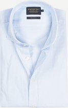 Steppin' Out Herfst/Winter 2021  Brushed Cotton Cutaway Shirt Mannen - Regular Fit - Katoen - Blauw (L)