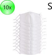 10x Sublimatie Mondkapjes / Stoffen Mondmasker Voorgevormd  Maat S Wit- Bedrukbaar - Sublimatie - Herbruikbaar - Handwasbaar - 3 laags - Niet Medisch