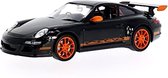 Porsche 911 GT3 RS (Zwart/Oranje) (17 cm) 1/24 Welly - Model auto - Schaalmodel - Modelauto - Miniatuur autos