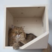Kattenhuisje - kattenhuis - kattenmuur - klimmuur kat - katten klimwand - krabpaal - kattenspeelgoed - plankjes kat