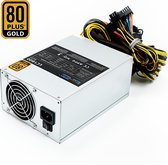 LC-1000MW-V2.31 1000W 80Plus GOLD Witte computer voeding met 8x PCI-Express 6+2 pin - Super Silent 1000W 80+ Gold Modular Power Supply