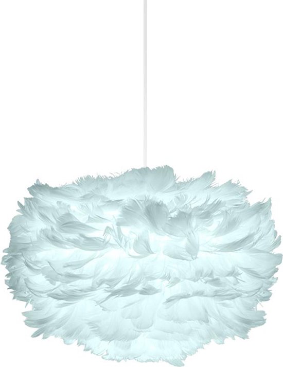 Umage Eos Mini hanglamp light blue - met koordset wit - Ø 35 cm