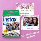Fuji Film - Instax - Instant Celebration -  WIDE - instant foto stickerframe & film - unicorn