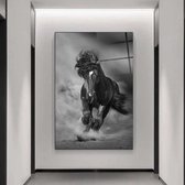 Wallyard - Glasschilderij Paard - Wall art - Schilderij - 40x60 cm - Premium glass - Incl. muur bevestiging