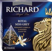 Richard Zwarte Thee-  "Royal Miss Grey" - theezakjes - 20 piramides