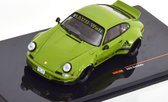 Porsche 911 RWB Backdate (Groen) (10 cm) 1/43 IXO models - Model auto - Schaalmodel - Modelauto - Miniatuur autos