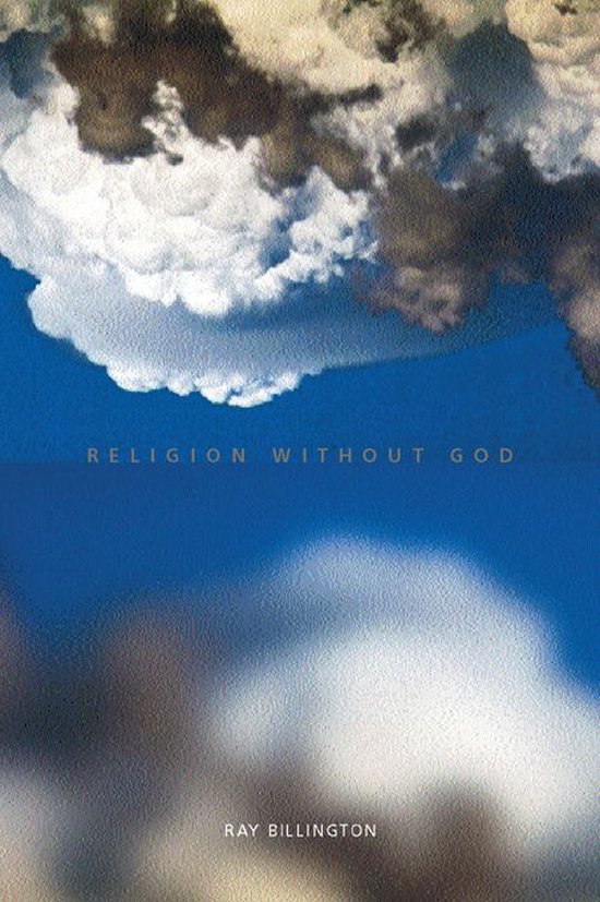 Livre 'Religion Without God' de Ray Billington, sur fond de ciel bleu et de nuages.