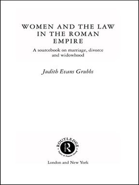 Routledge Sourcebooks for the Ancient World - Women and the  ... - cover