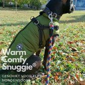 Snuggie® Emerald Green Hondenjas - Maat L - Kleine en grote honden - Gevoerde honden jas - 3M reflectiemateriaal