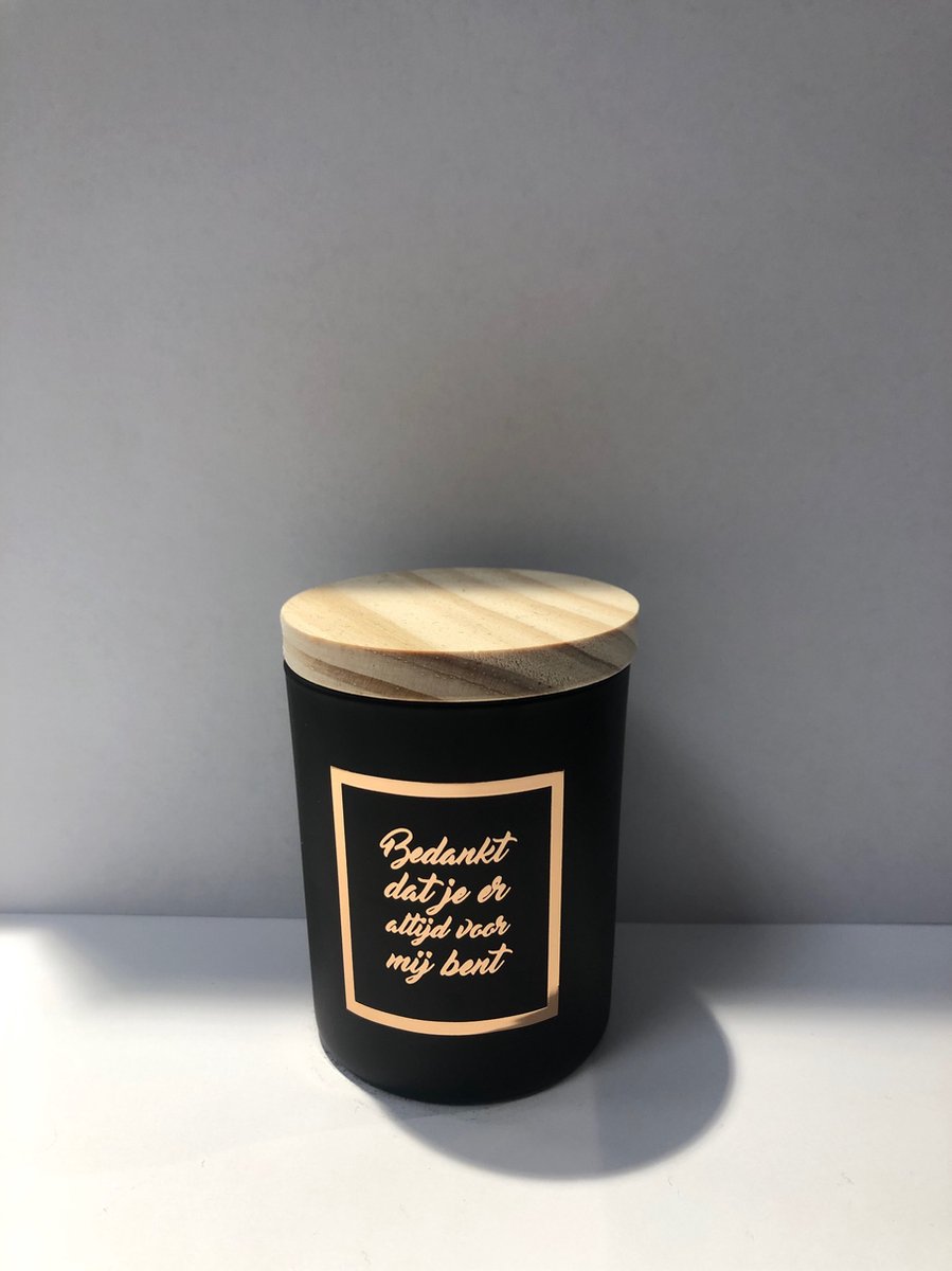 Paper dreams Small scented candles rosé/black - Bedankt Goud/Zwart