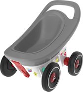 BIG Buggy - 3-in-1 multifunctionele aanhanger, loopwagen met verstelbare remfunctie, inclusief 4 fluisterwielen, Bobby Car aanhanger, voor kinderen vanaf 1 jaar