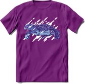 Dieren T-Shirt | Schildpad shirt Heren / Dames | Wildlife Turtle cadeau - Paars - M