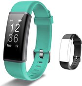 Lintelek Activity Tracker - Smartwatch Dames en Heren - ID130Plus HR Duo Pack - Smartwatch iOS & Android - GPS Horloge - Groen & Zwart