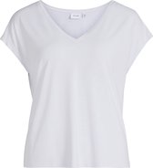 VILA VIMODALA DETAIL V-NECK S/S TOP/SU - NOOS Dames T-Shirt - Maat S