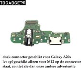 Samsung Galaxy A20s oplaad connector - M12 - dock connector for A20s - M12