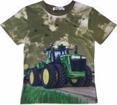 S&C Tractor T-shirt H112 - Legergroen - John Deere  - Maat 122/128