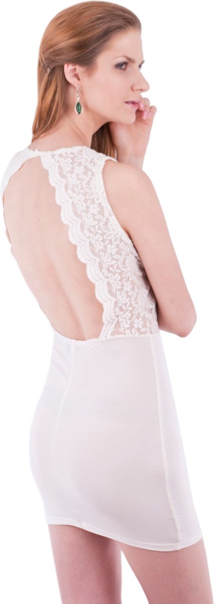 Witte mini-jurk - John Zack / M