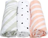 Motherhood Zebra Salmon 70 x 80 cm Hydrofiel Luiers 3 stuks 078 167