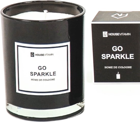Housevitamin - Geurkaars - Go Sparkle - Home de Cologne - Huisparfum - Met Cadeauverpakking - 250 gram