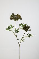 Kunstbloem - Queen ann lace - topkwaliteit decoratie - 2 stuks - zijden bloem - Groen - 90 cm hoog