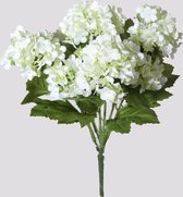 Kunstbloem - sneeuwbal viburnum - heester - topkwaliteit decoratie - 2 stuks - zijden bloem - Wit - 26 cm hoog