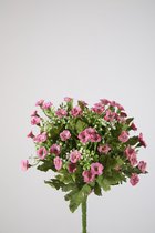 Kunstplant - Bouvardia - topkwaliteit decoratie - 2 stuks - zijden bloem - Fuchsia - Cerise - 28 cm hoog