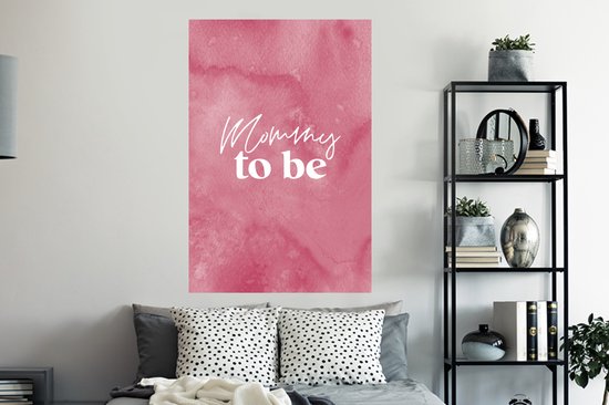 Stickers muraux - Film autocollant - Future maman - Maman - Citations - Dictons - 80x120 cm - Film adhésif - Stickers muraux Chambre d'enfant - Papier peint autocollant