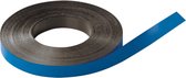 Beschrijfbare magneetband, blauw 30mm, 30m/rol