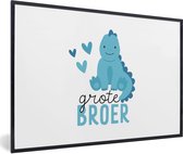 Cadre photo avec affiche - Grand frère - Citations - Dictons - Frère - 90x60 cm - Cadre pour affiche