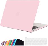 iNeseon Hoes voor 2020 Macbook Pro 13 Inch (A2338 M1/ A2251/ A2289), Plastic Harde Hoes Case en Toetsenbordhoes Compatibel met Nieuwe Macbook Pro 13 met Touch Bar, Rozenkwarts
