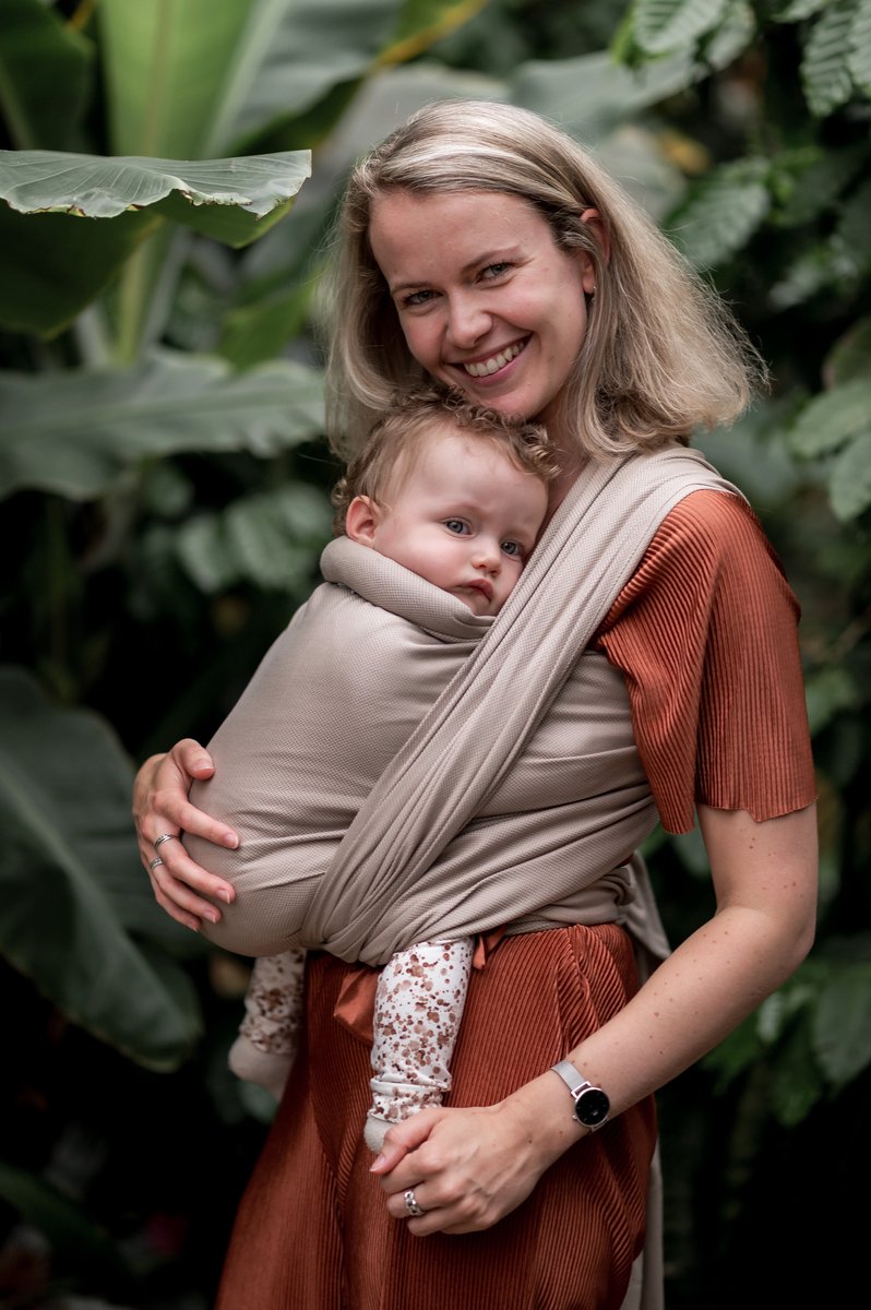 Pure Baby Love - geweven draagdoek - maat 6 - sand Pure Baby Love - geweven draagdoek - maat 6 - sand