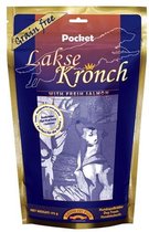 4 zakjes 175 gram - altijd verse voorraad - Lakse Kronch - Pocket - 75% zalm - graan vrij - zalmsnacks - beloning training- koekjes – graanvrij – puppy beloning