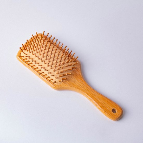 Aurgan haarborstel bamboe - antikllit - duurzame kam | bol.com