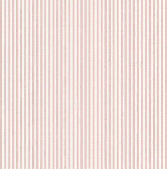 Mondo Baby - Strepen - Behang - Vliesbehang - Wandbekleding - Roze - 0,53 x 10,05 M.