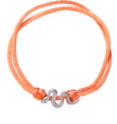 Go Dutch Label Armband touw slang Gold/Orange B2346-6