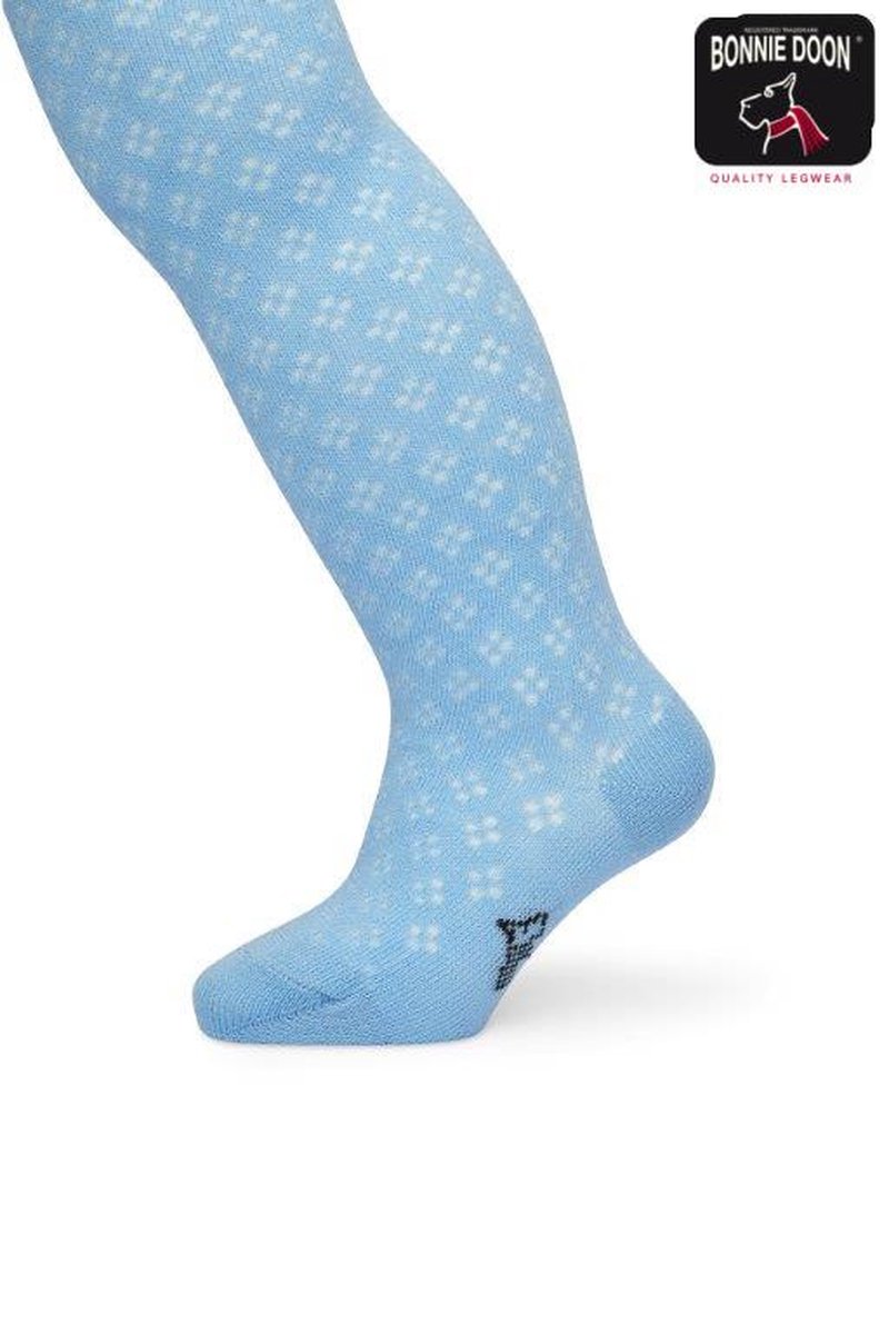 Bonnie Doon Baby Maillot Licht Blauw maat 80/86 - Meisjes - Ajour Patroon - Organic - Zacht Organisch Katoen - GOTS gecertificeerd - Gladde naden - Comfortabele Boord - Geen vervelende naden - Babyblauw - Lichtblauw - Powder Blue - BP214901.328
