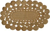 Bakero Roberta Oval 57 - Rug - Vloerkleed - Jute - 120x180 - Natural