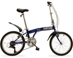 SBK Bike - Vouwfiets - 20 inch - 6 Versnellingen - Blauw