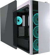 GAME HERO Terfire Gaming PC Behuizing Zijpaneel Van Gehard Glas RGB – 2 x USB 3.0 – 4 x 120 mm RGB-Case Fans