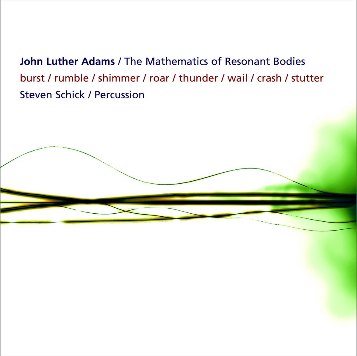 Adams & John Luther & Schick & Steven - The Mathematics Of Resonant Bodies (CD)