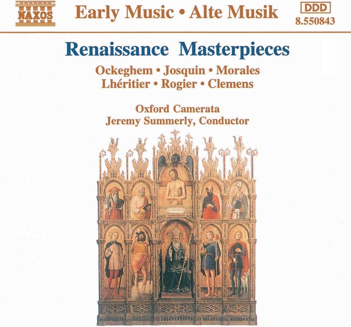 Oxford Camerata, Jeremy Summerly - Renaissance Masterpieces (CD)