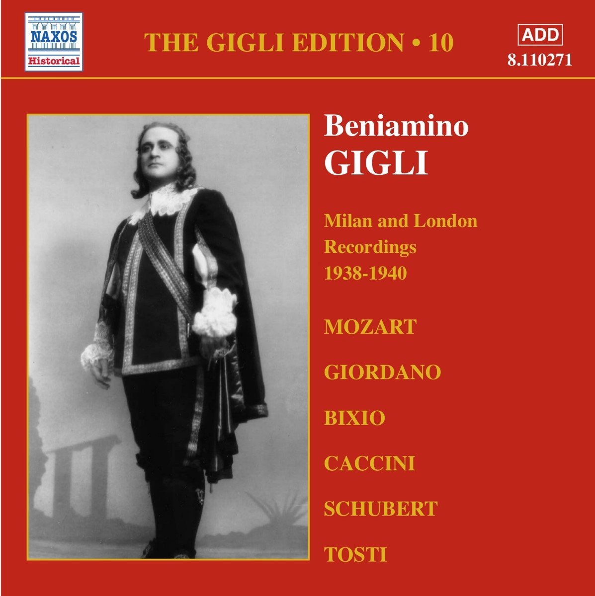 Beniamino Gigli - Volume 10: 1938-40 Hmv Recordings In (CD) (Remastered)