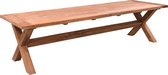 Livingfurn - Tuintafel Table Cross - 100x200x78 - Teakhout