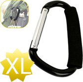 Grote Karabijnhaak Tassenhaak voor Kinderwagen - Kinderwagenhaak XL 20cm - Kinderwagenaccesoires - BPK